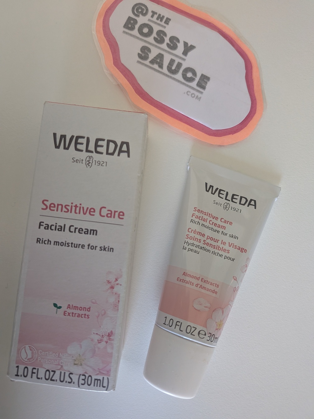 Weleda Sensitive Care Facial Cream Almond Extract NWT 30 ML
